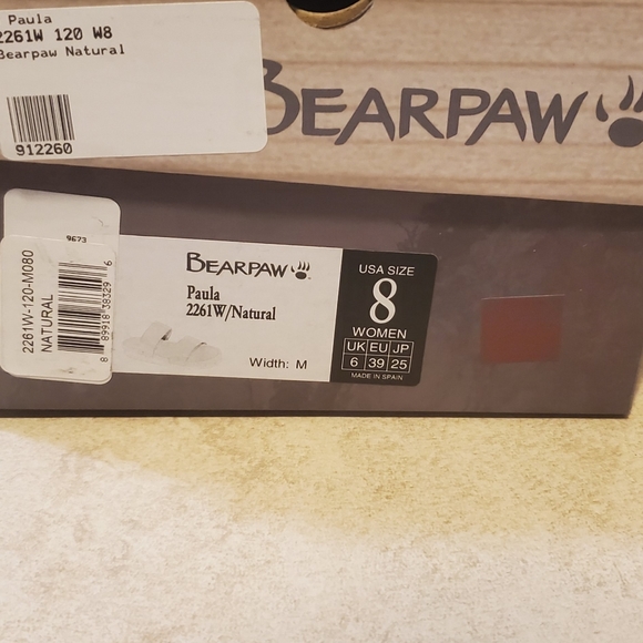 Bearpaw genuine leather sandals 8 NEW - Picture 10 of 11